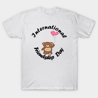 Teddy Love Friendship Day T-Shirt